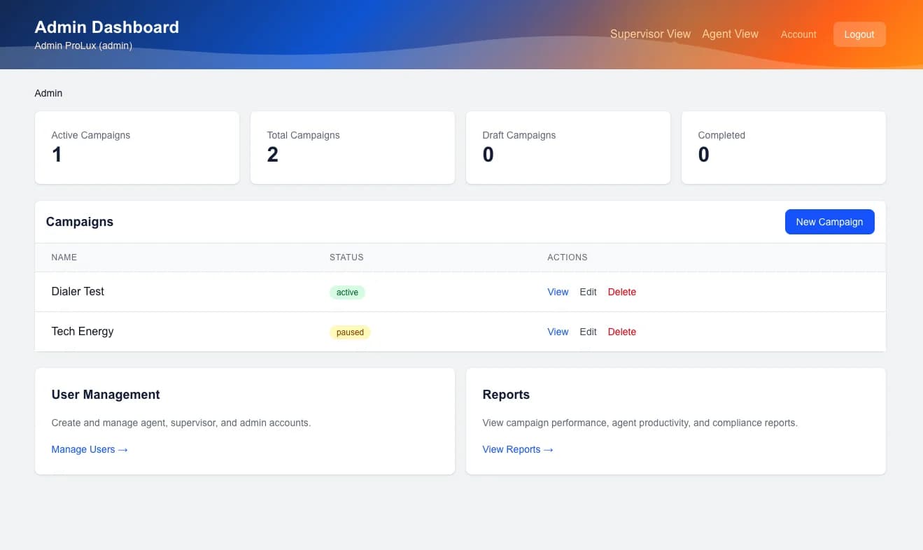 AI Dialer Platform